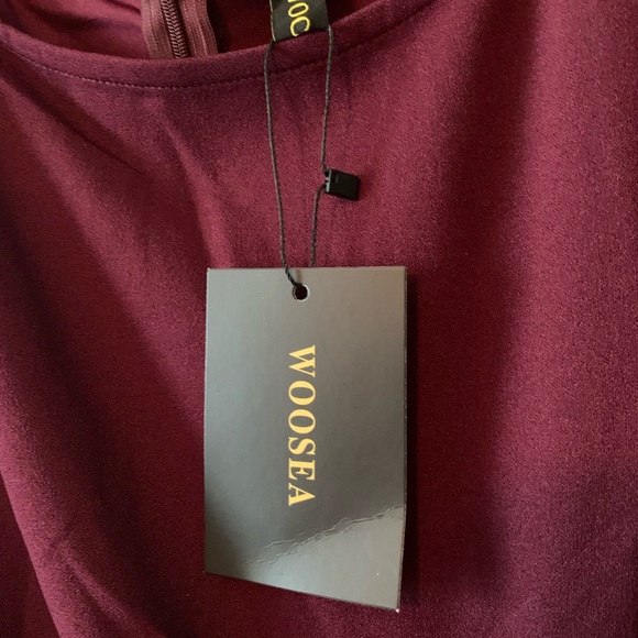 New with tag. Woman’s Woosea burgundy long gown. - Picture 3 of 4